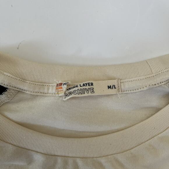 Marine Layer Archive Colorblock long sleeve tee shirt stripe Sz M/L modal cotton - Picture 4 of 10